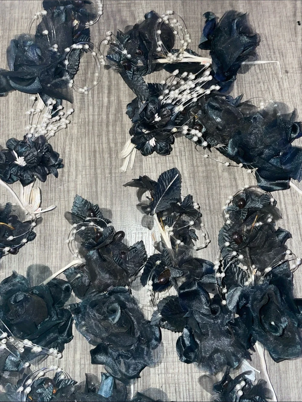 Halloween Black artificial Flowers